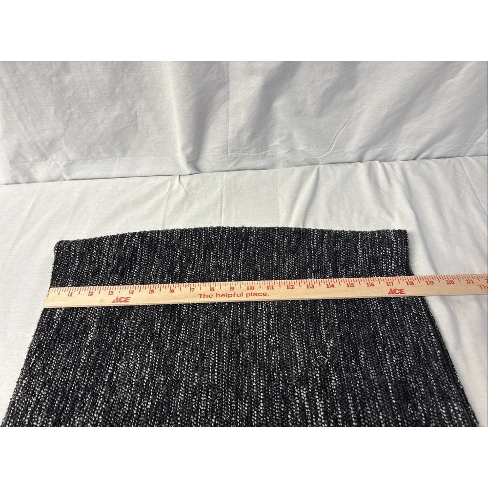 Ann Taylor Women Pencil Skirt Size 4 Black White Gray Tweed Wool Blend Lined